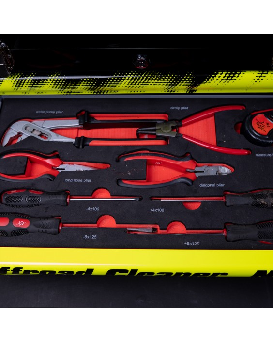 The Complete MX Specialty Tool Box with 65 pieces is a must-have tool set for everyone