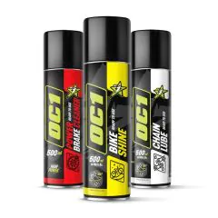 OC1 Aerosols Bundle – Bike Shine, Chain Lube and Power Brake Cleaner 500 ml