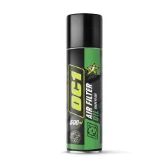 OC1 Air Filter Oil 500 ml — professional aerosol oil for foam filters in offroad motorcycles with green control dye